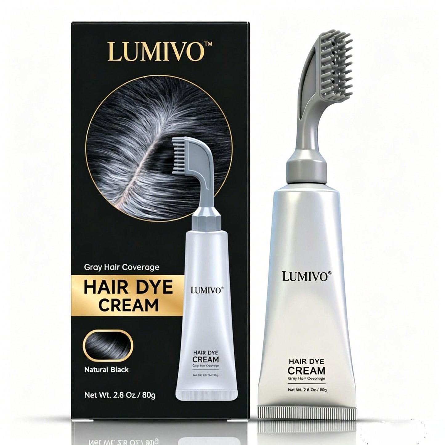 Buy 1 Get 1 Freeš„LUMIVO⢠Instant Gray Hair Dye Comb